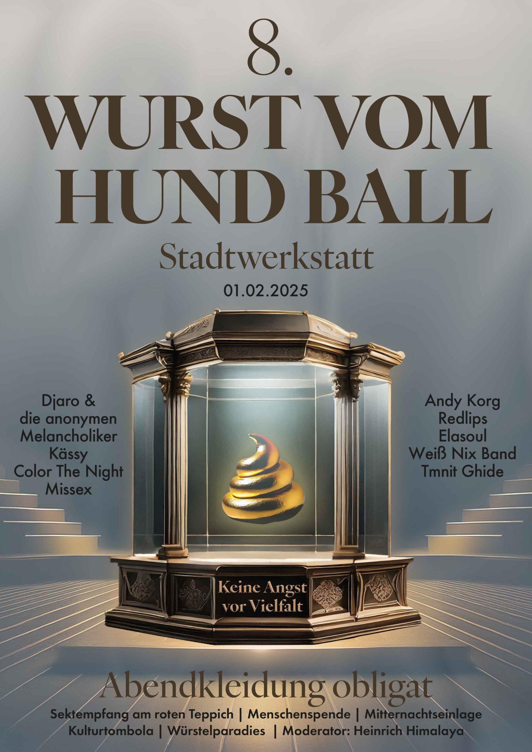 Wurst vom Hund Plakat Böttinger