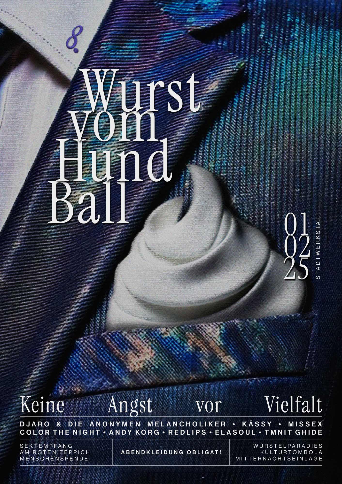 Wurst vom Hund Plakat Gerlinger und Krawinkler