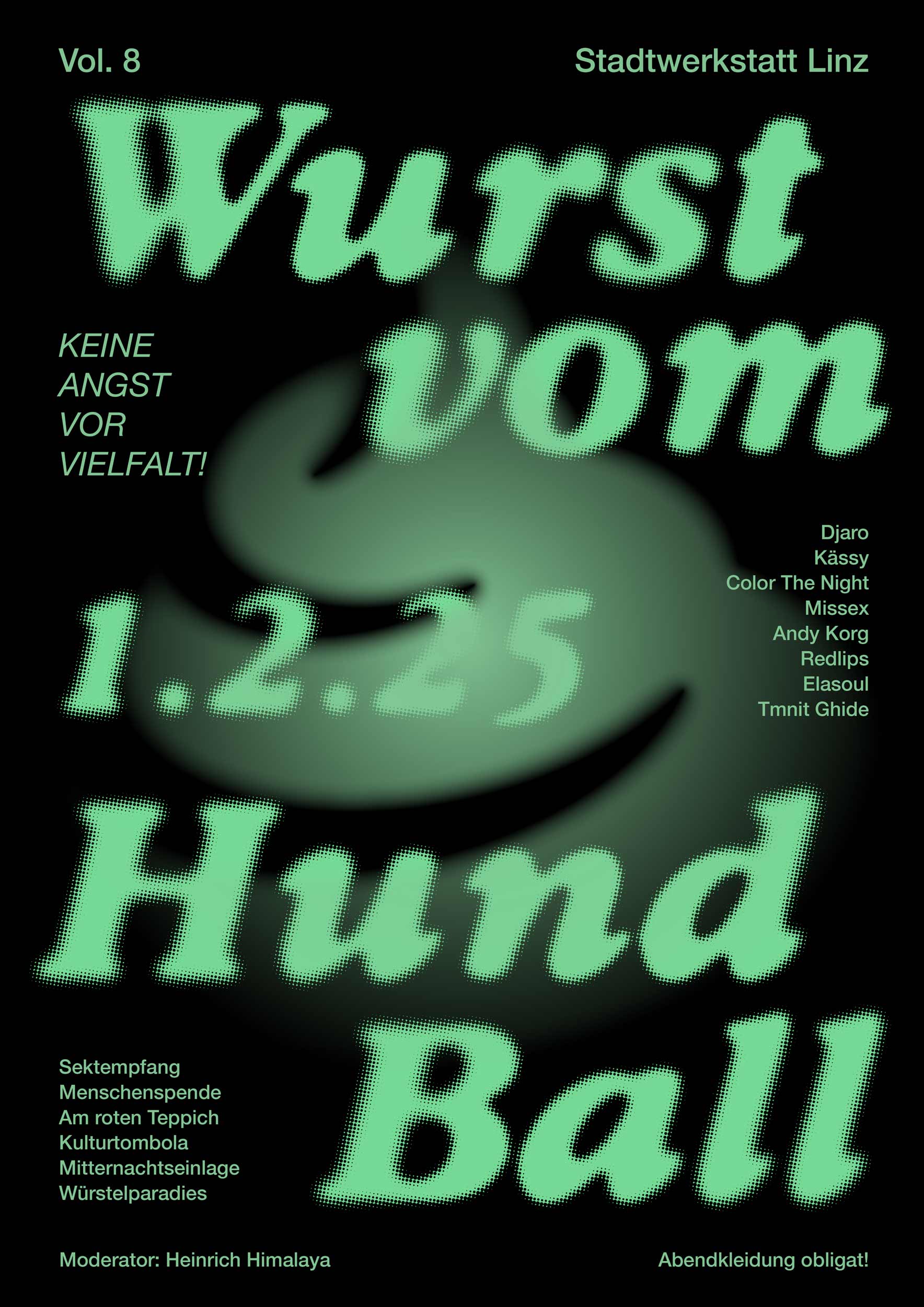 Wurst vom Hund Plakat Koller