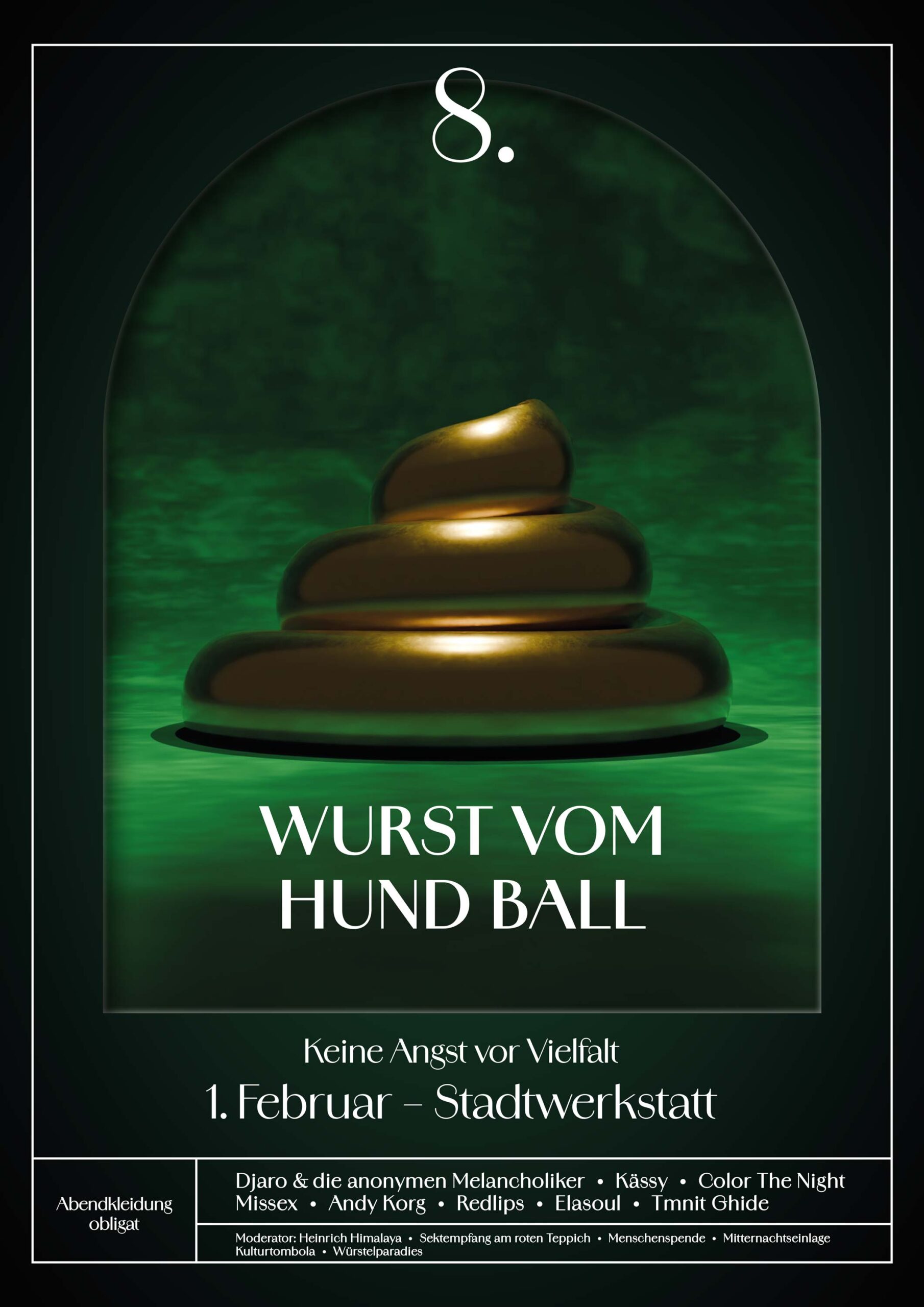 Wurst vom Hund Plakat Sageder