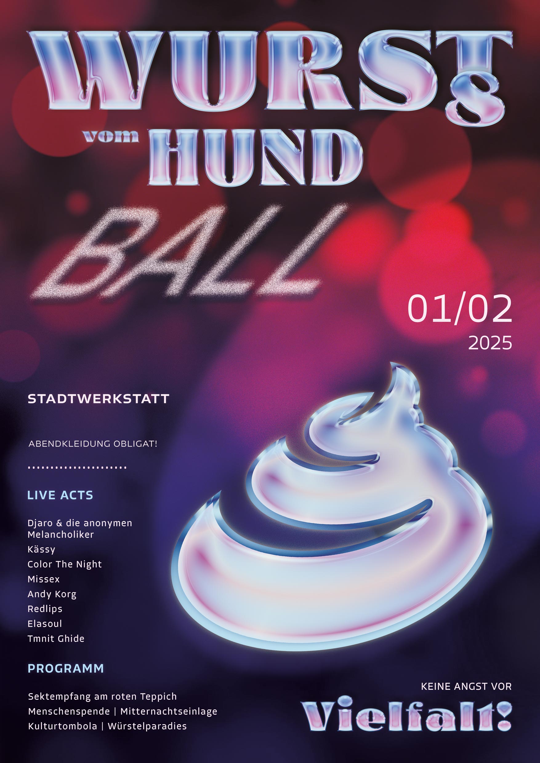 Wurst vom Hund Plakat Virag