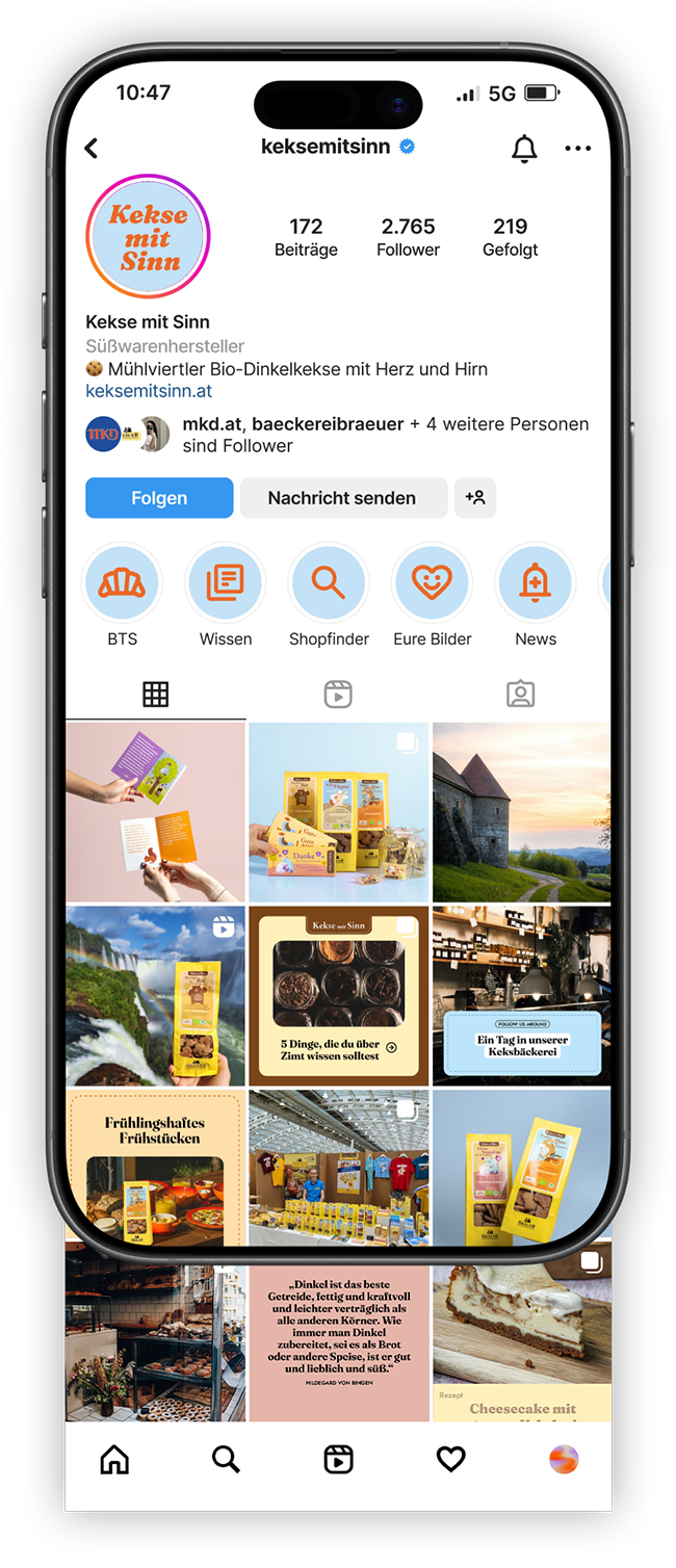 Social Media Instagram Feed Kekse mit Sinn Social Media Instagram Feed Kekse mit Sinn